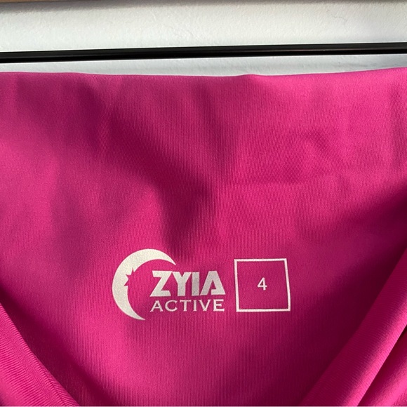 Zyia Fuchsia Brilliant Hi-Rise 7/8 Leggings - Picture 6 of 11